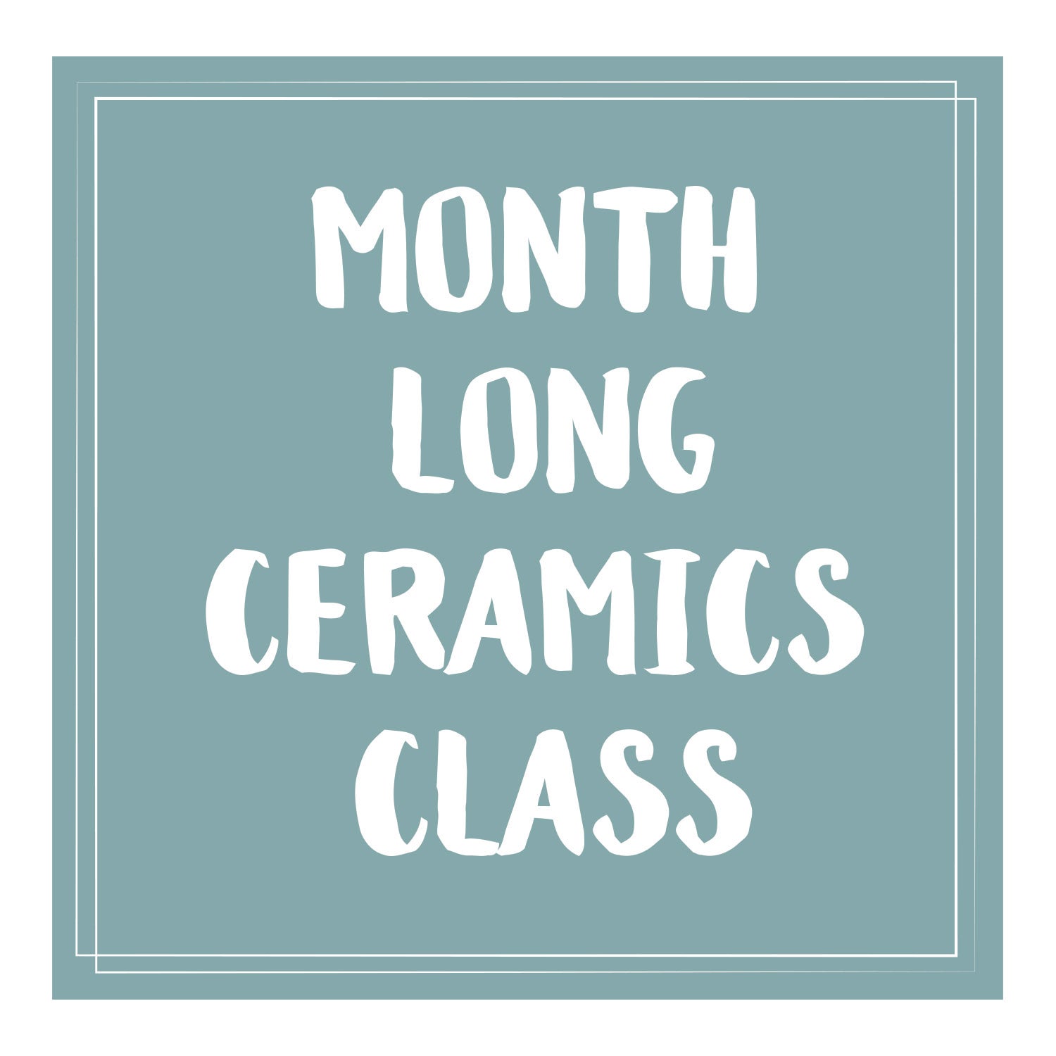Month Long Ceramics Class Gift Card Kunzler Studios